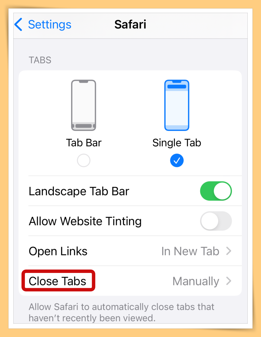 Click On Close Tabs