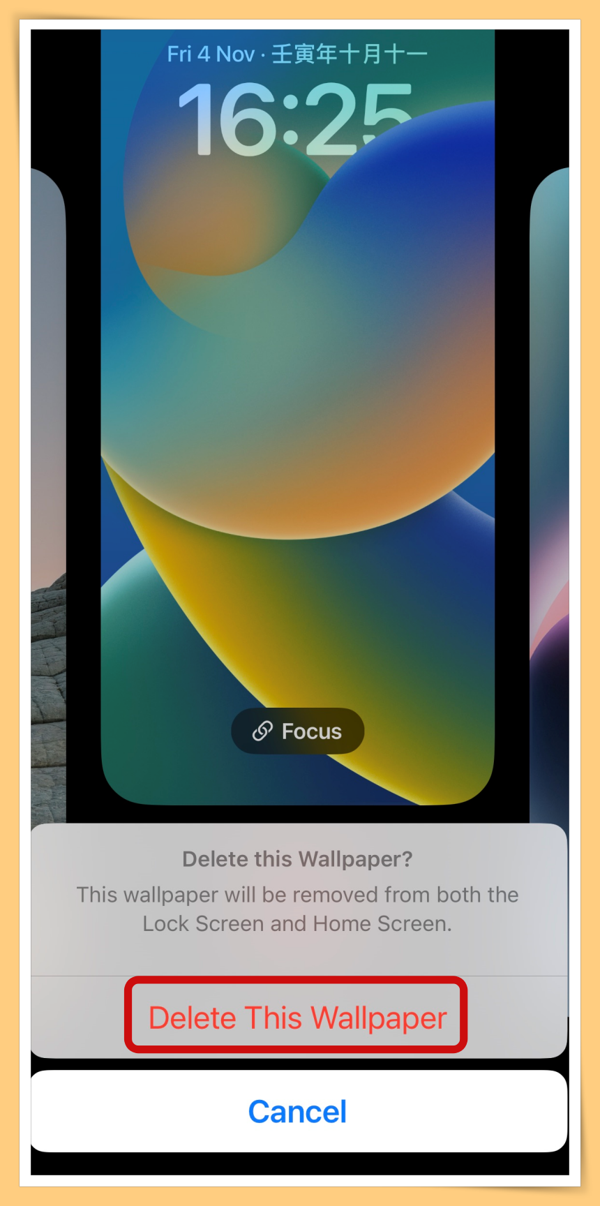 Delete Wallpapers