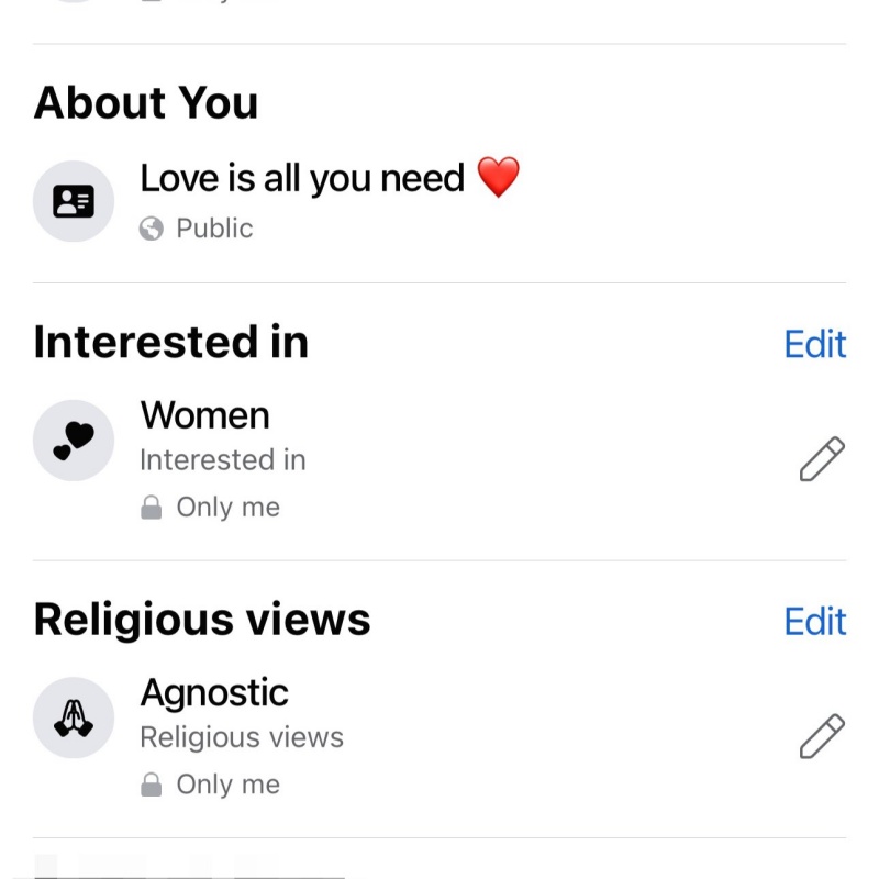 Facebook About You