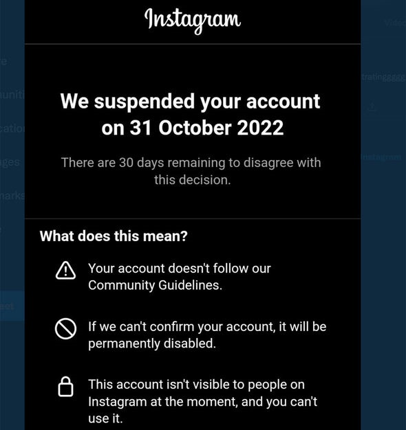 IG User stop account