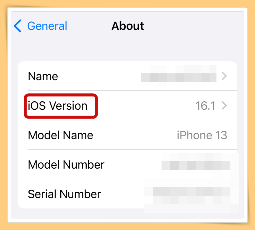 iOS Version Show