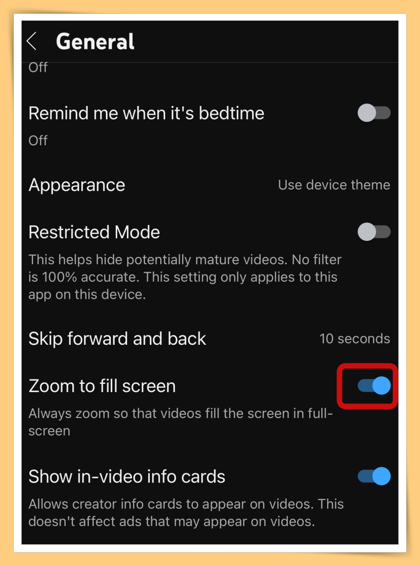 Turn On Zoom