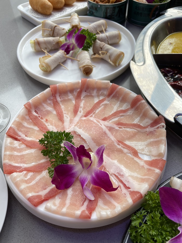 premium sliced pork belly