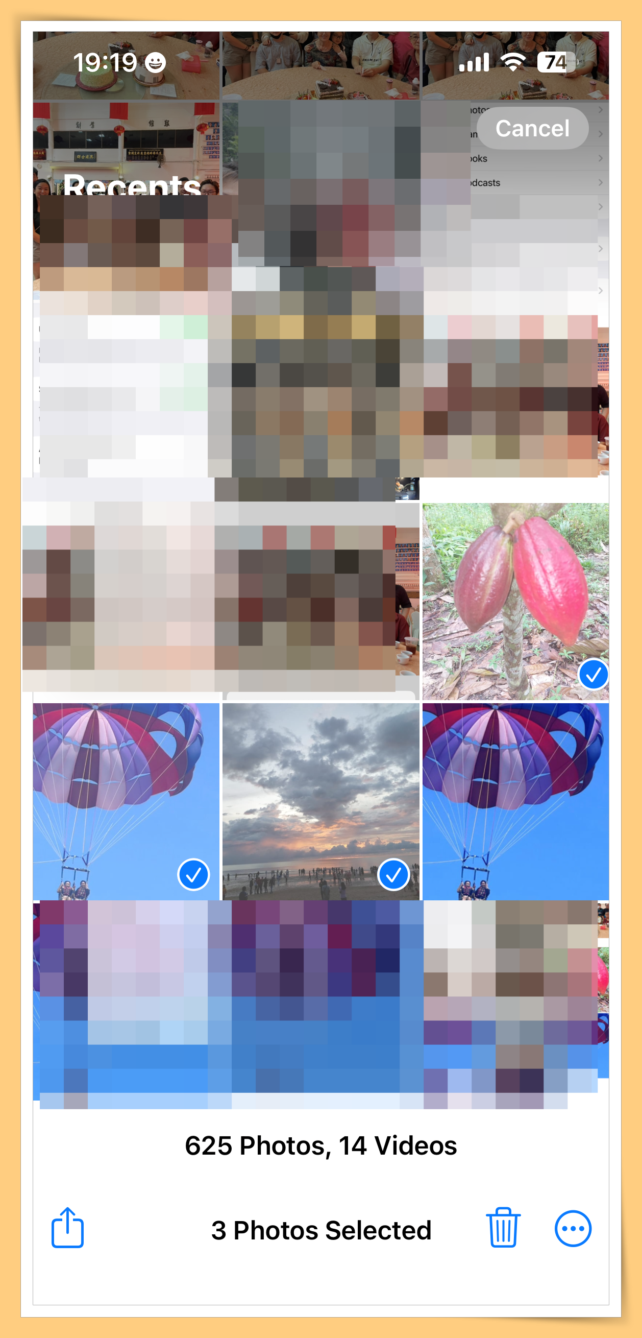 Choose few picture