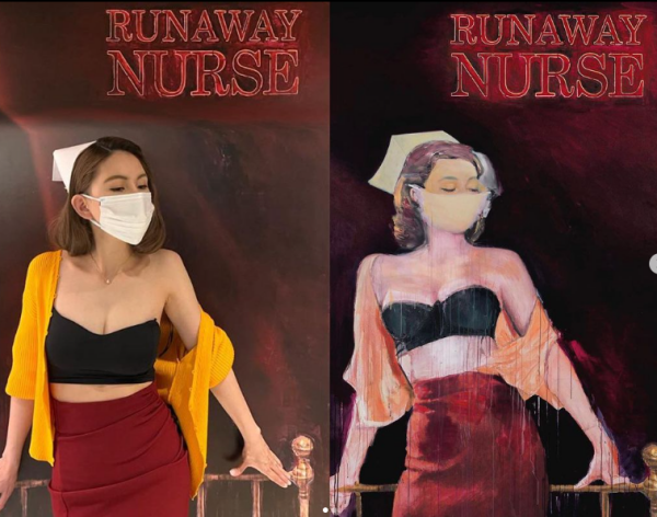 昆凌万圣节cosplay