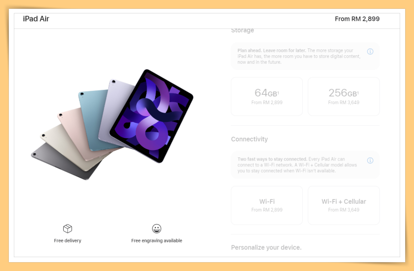 iPad Air 5 New Price list