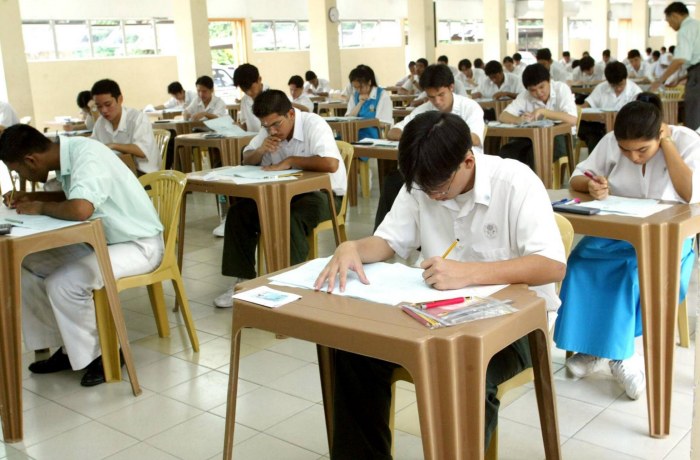 中学生考试