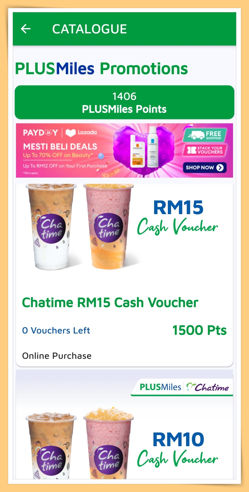 PlusMiles Rewards Catalogue