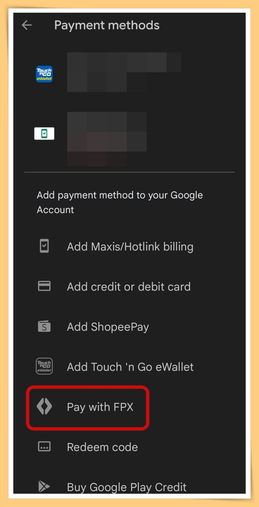 Choose Pay With FPX