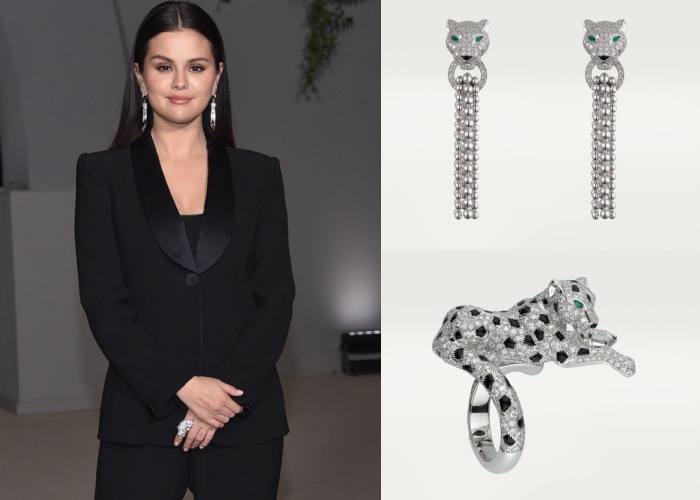 Selena Gomez 穿Armani戴Cartier珠宝