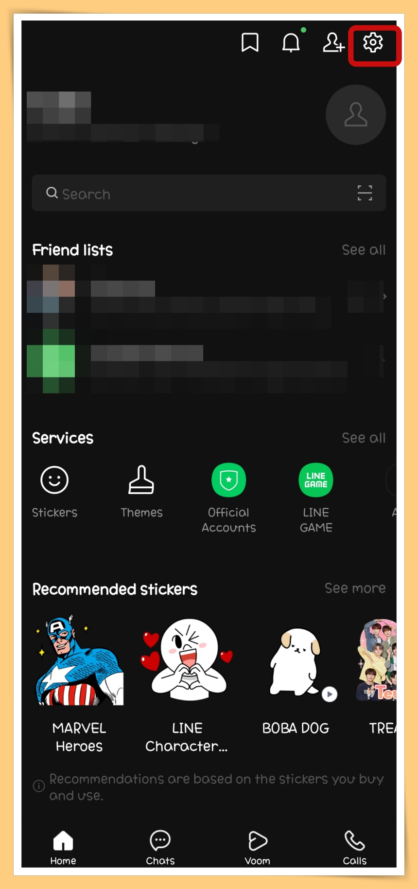 LINE Settings