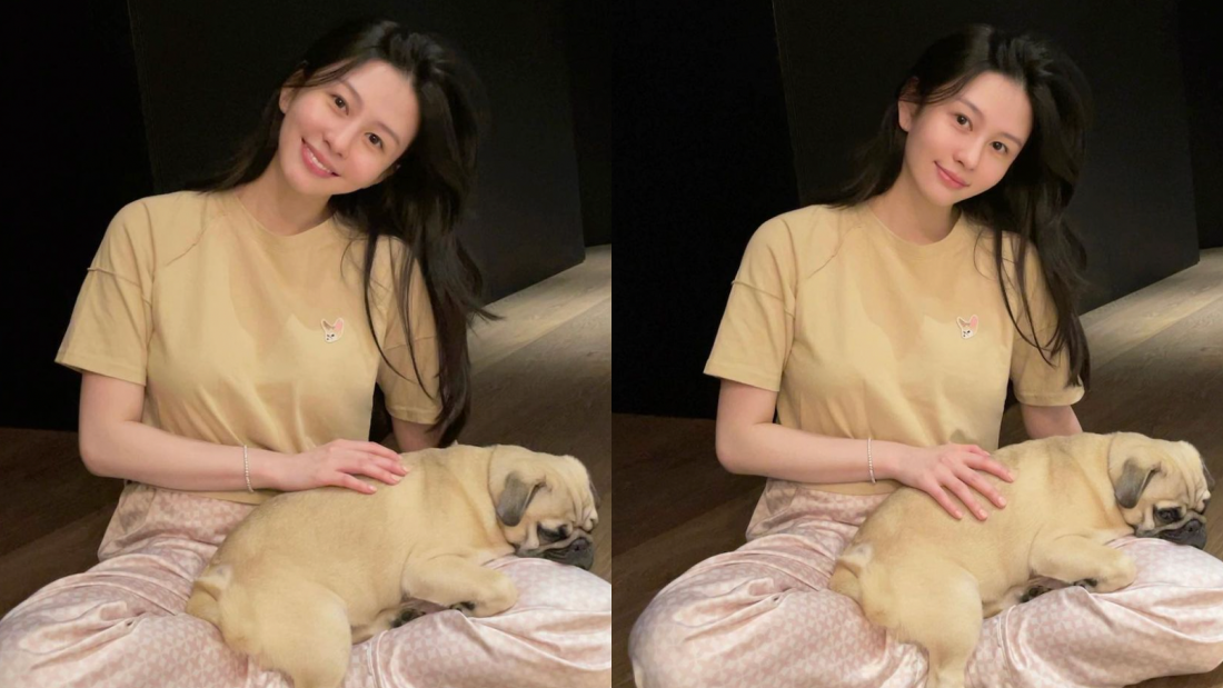 沈月公开素颜睡衣照