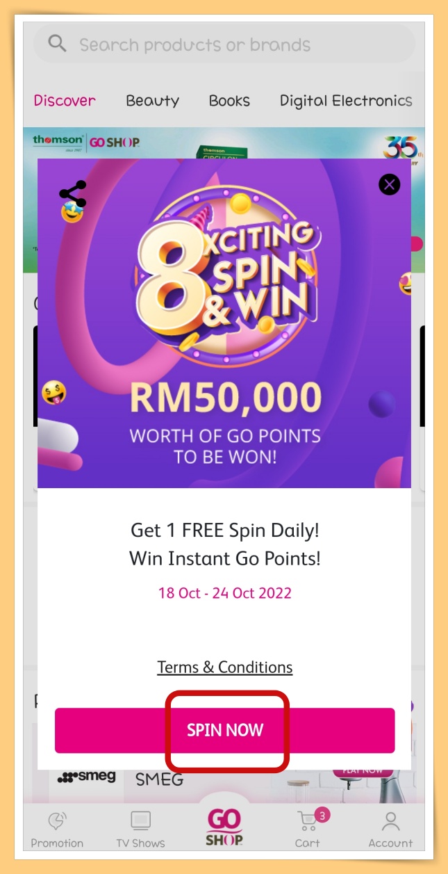 Spin and Win Click Spin now