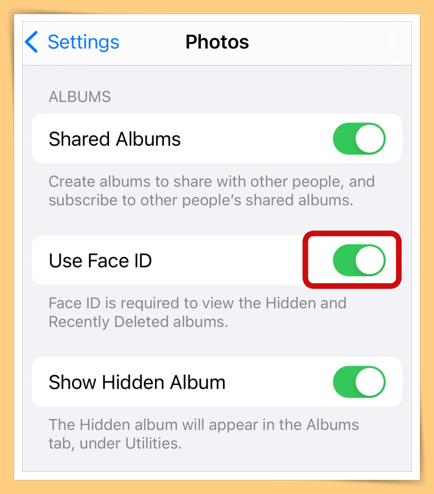 Turn On Face ID