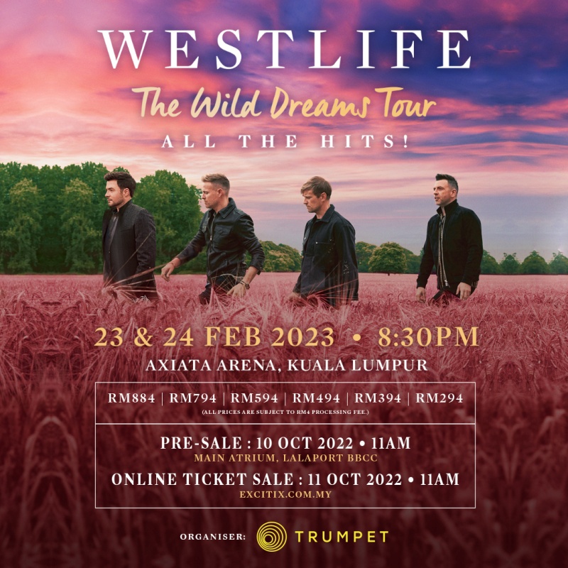 Westlife2023大马演唱会