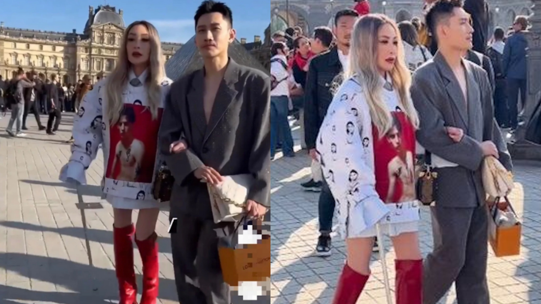 萧亚轩脸僵嘴歪现身时装周