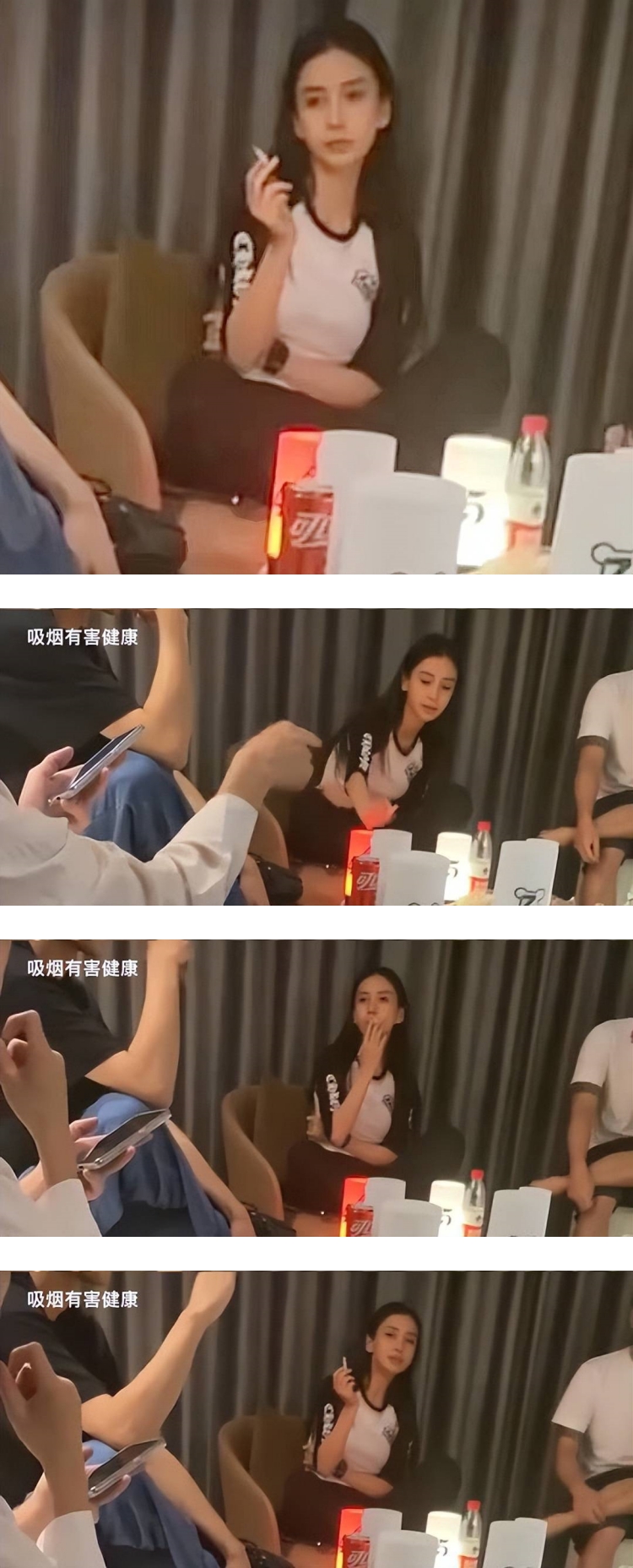 angelababy抽烟