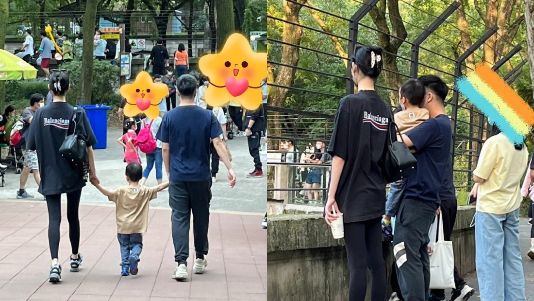何猷君奚梦瑶一家三口
