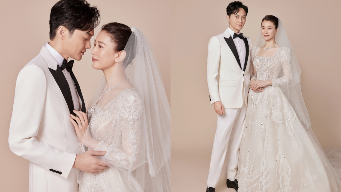 张智霖袁咏仪新婚纱照