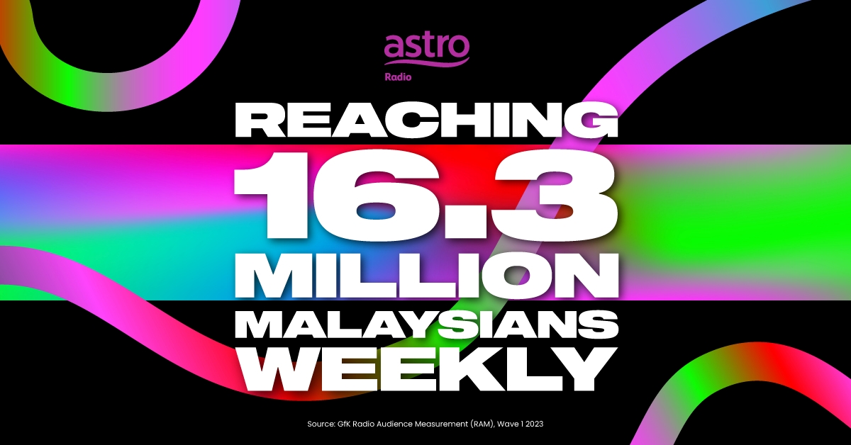 Astro 电台稳坐本地电台收听率冠军!
