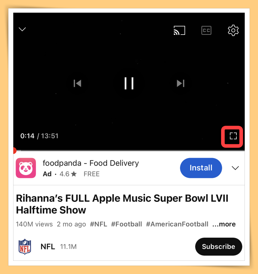 Click Full Screen