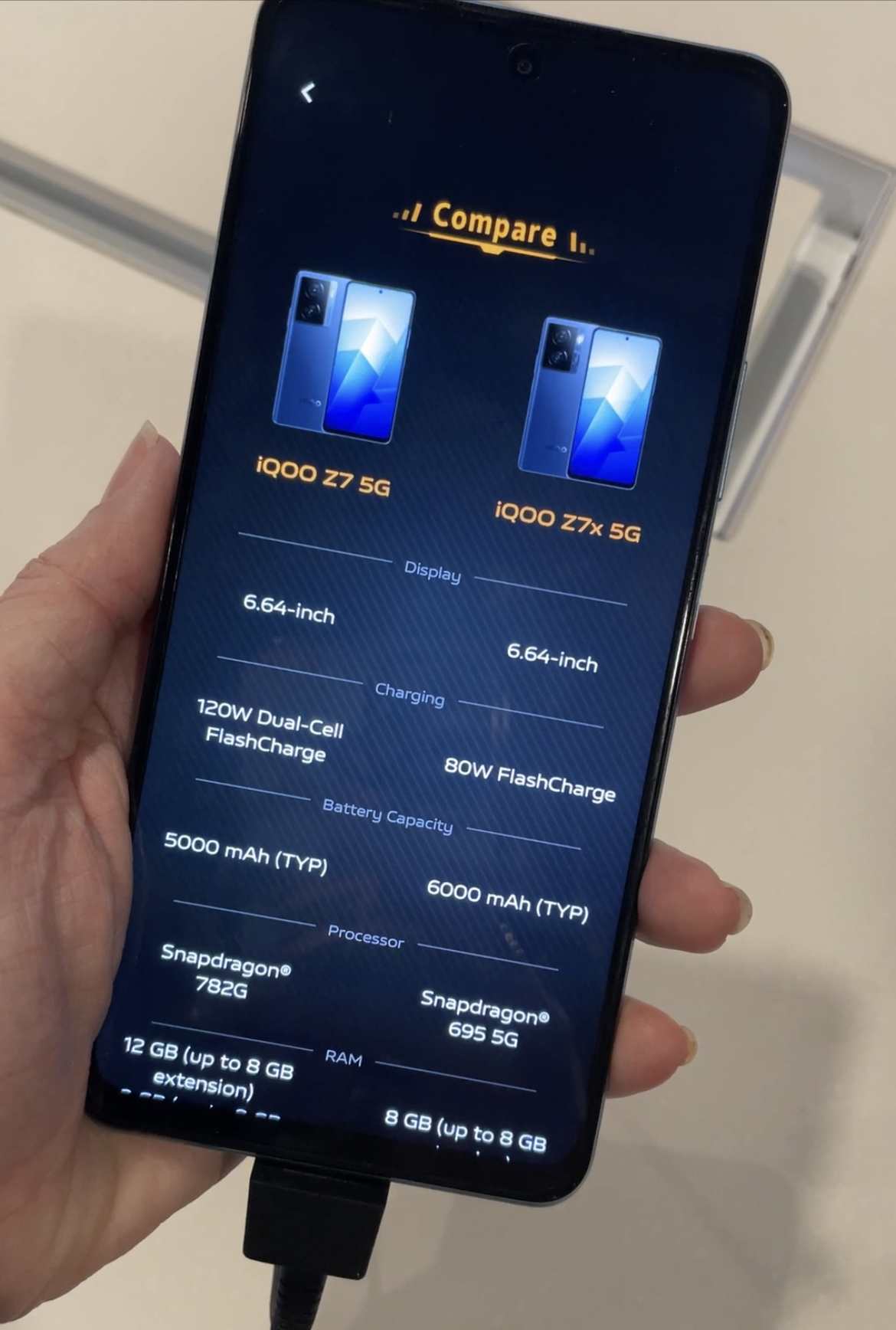 120W 超快闪充能力