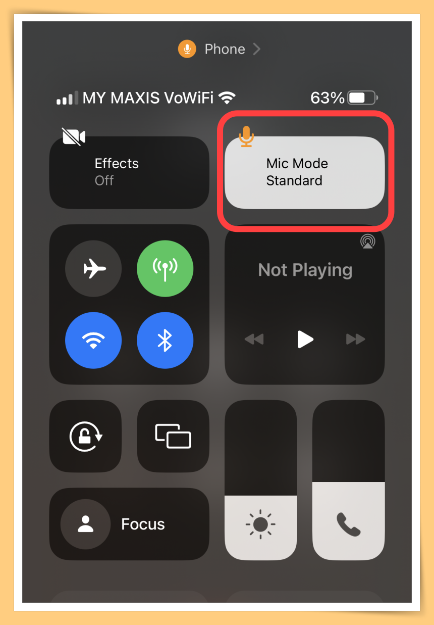 Choose Mic Mode