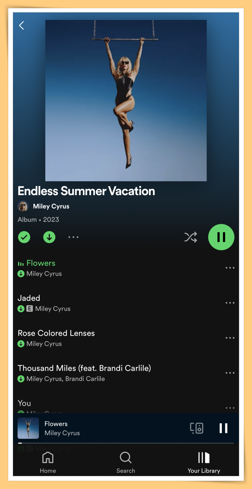 Spotify Lock Screen