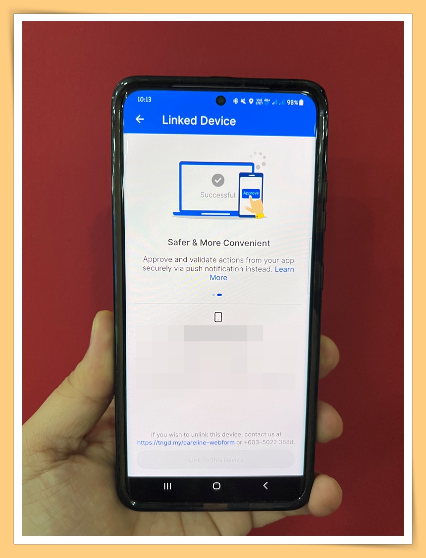 TNG Account Link Device