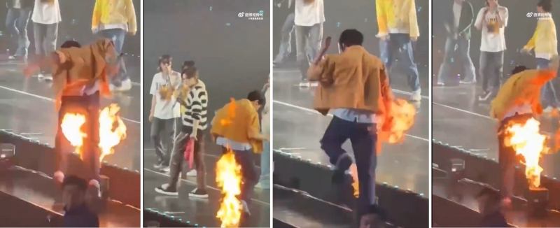 Jaehyuk被火烧