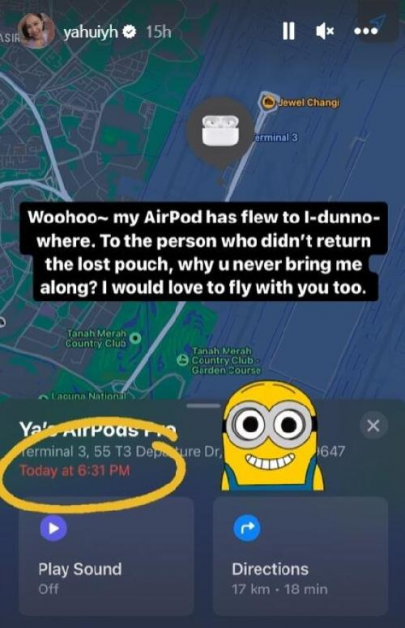 雅慧在IG Story喊话