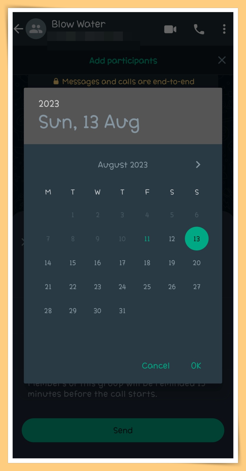 Choose Date
