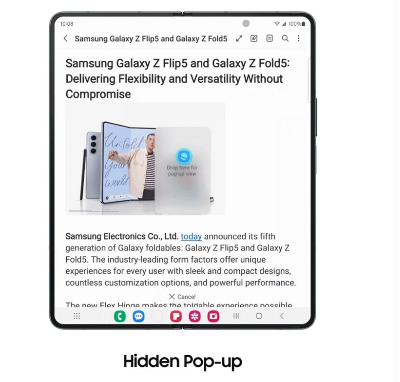 Hidden Pop Up