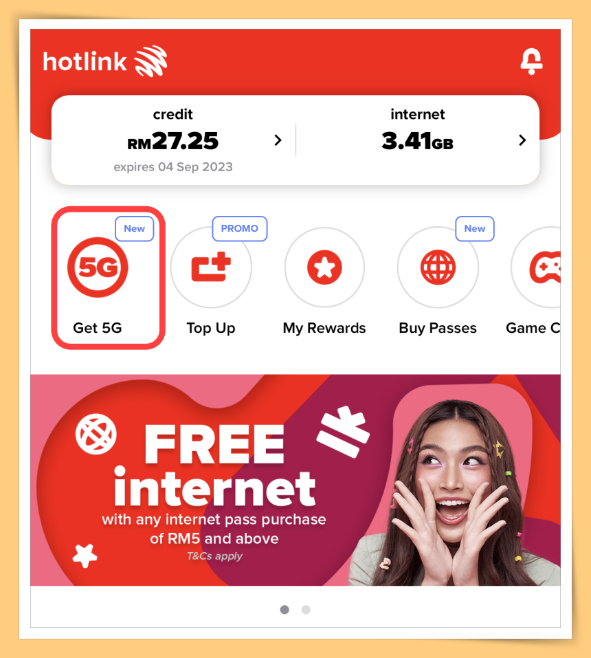 Hotlink Get 5G