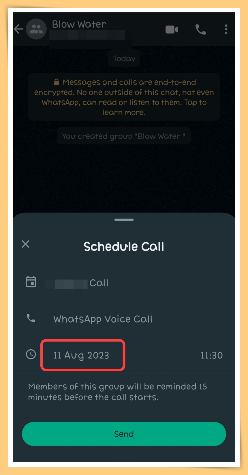 Schedule Date