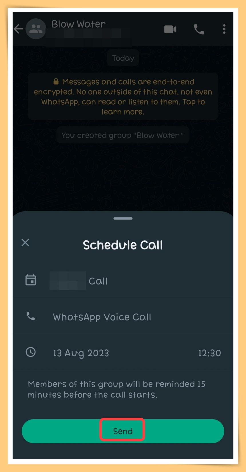 Click Send