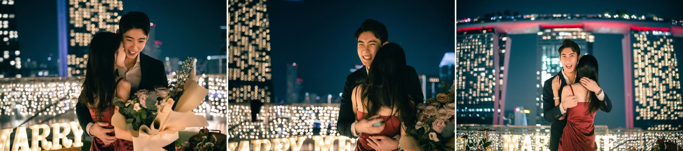 骆建佑晒求婚照