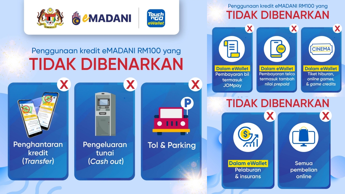 eMadani RM100电子援助金
