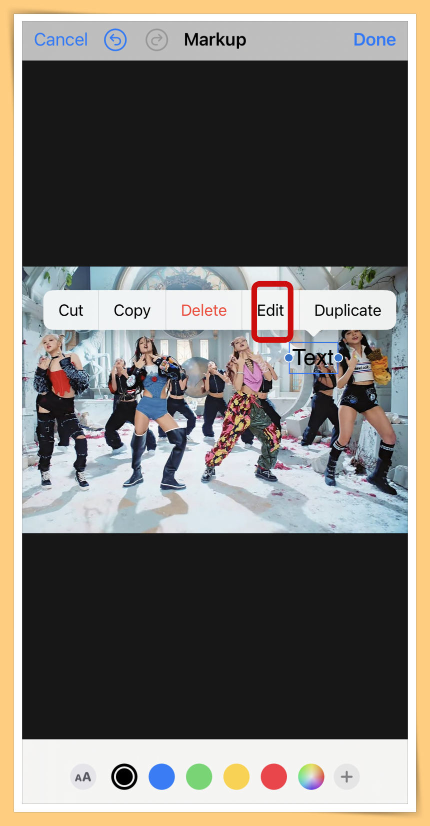 Click Edit