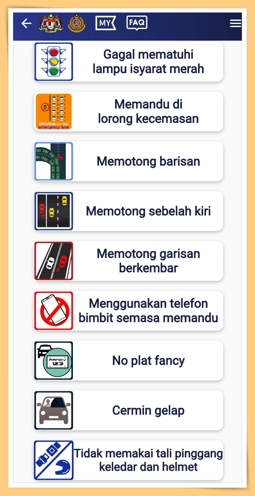 9 Kesalahan Jalan Raya