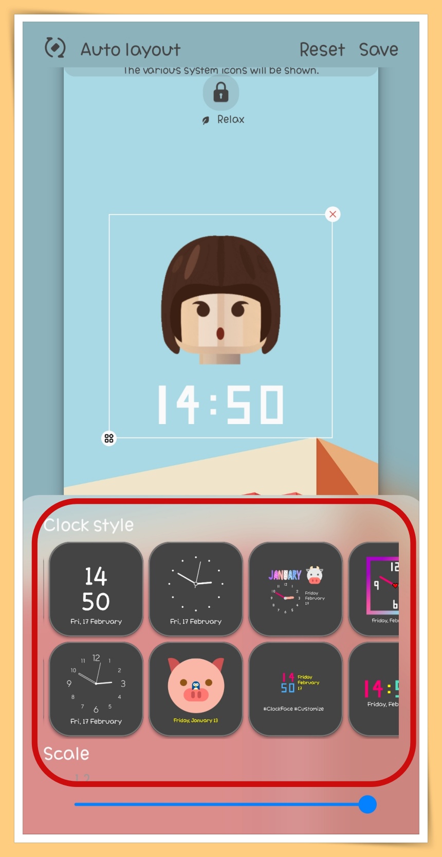 Choose Clock Style 2