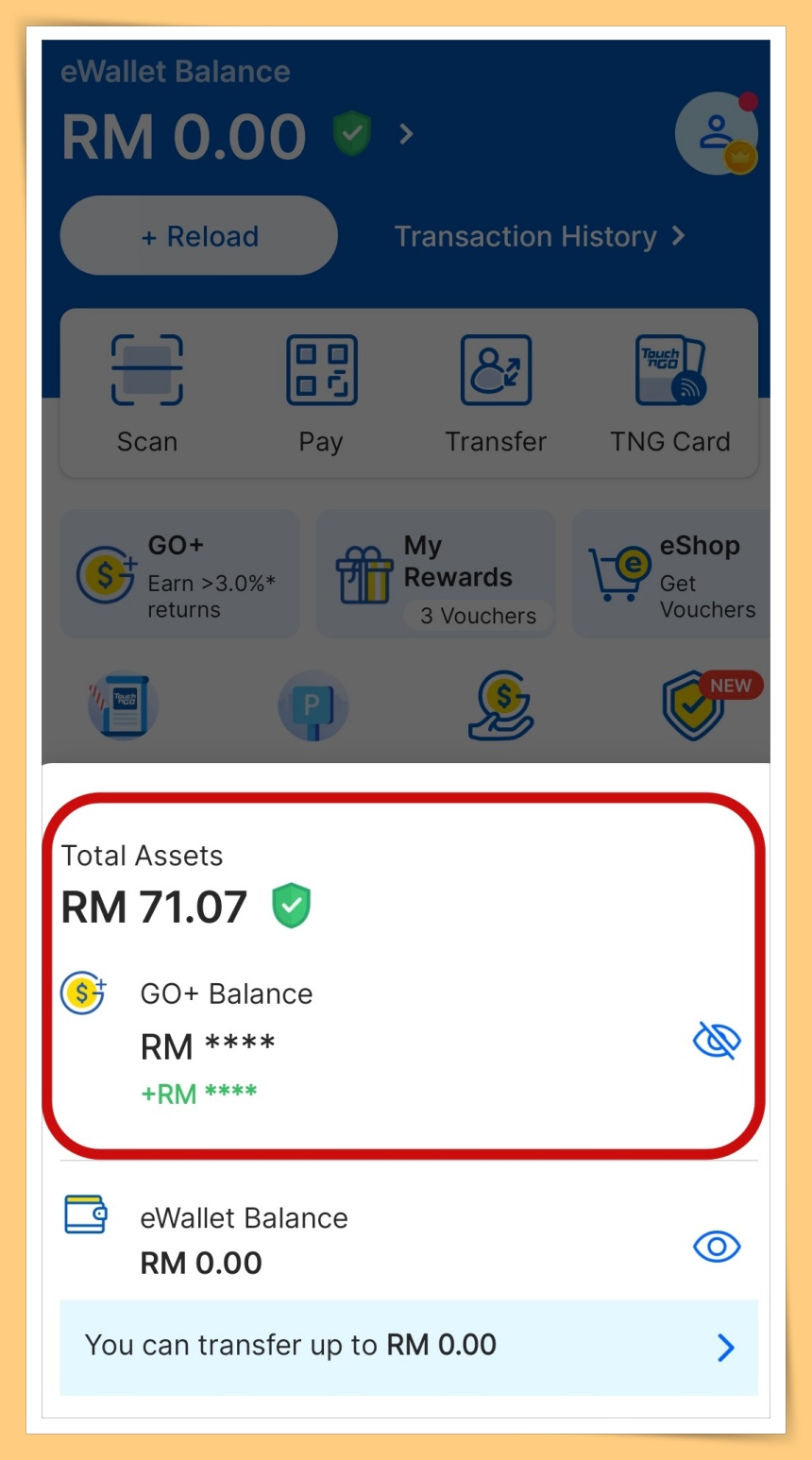 Click Go+ Balance