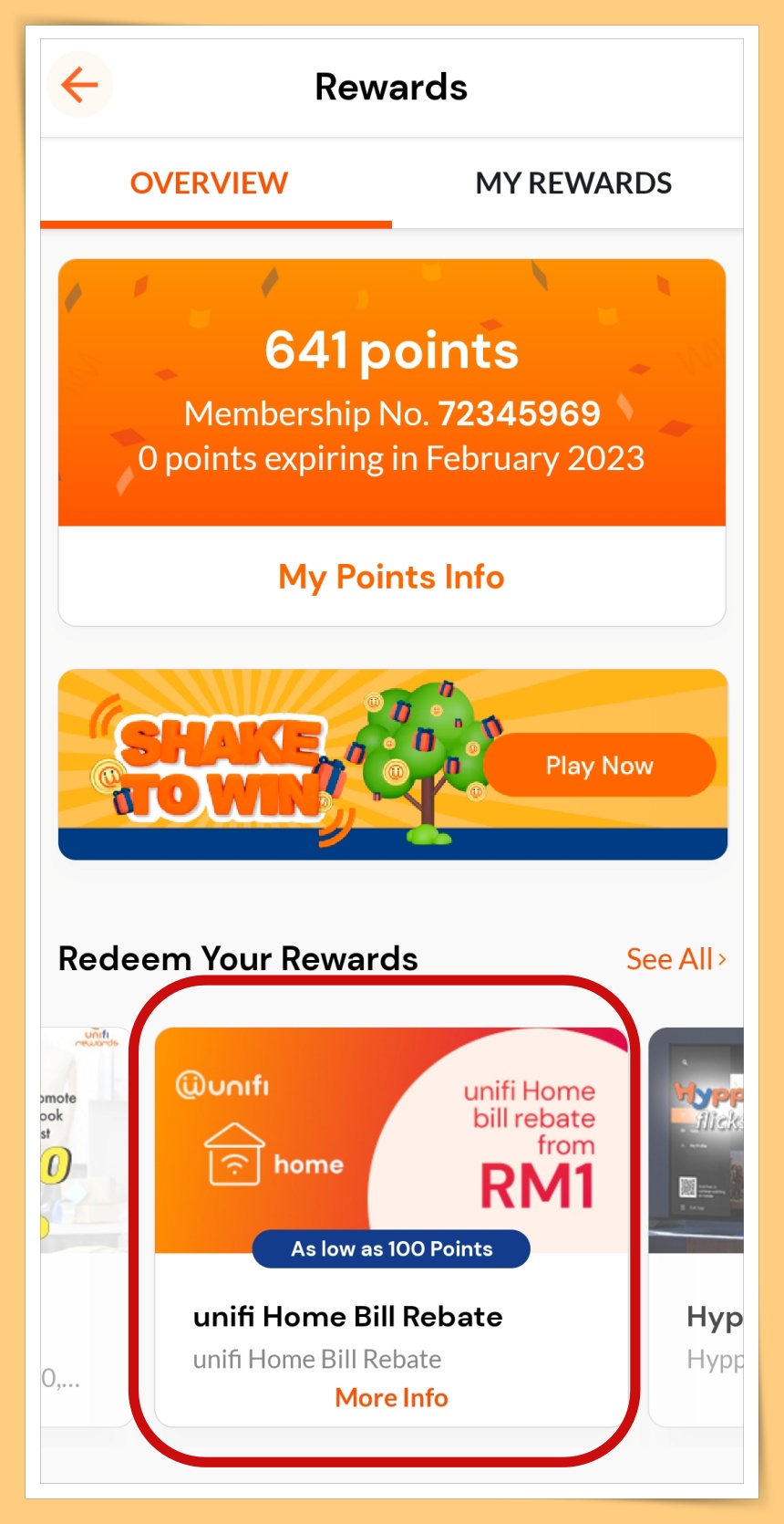 Hone Bill Rebate