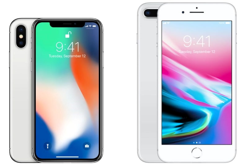 iPhone X and iPhone 8
