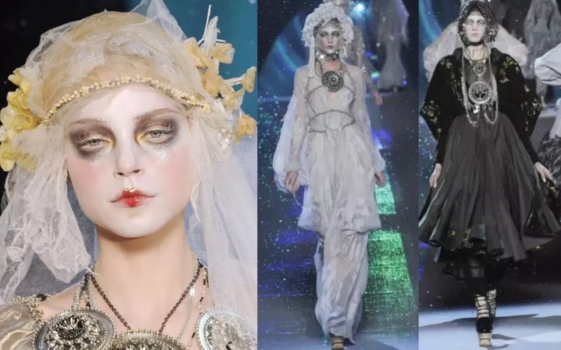 海盗爷John Galliano著名的「Zombie Ukraine Bride」僵尸新娘主题