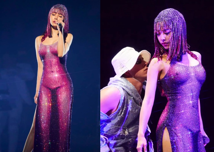 Jolin蔡依林在「ugly beauty」的露点礼服红到国外