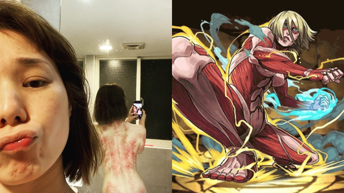 许乃涵意外化身为《进击的巨人》