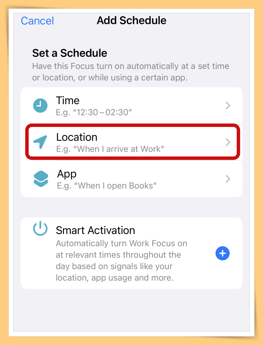 Choose Location