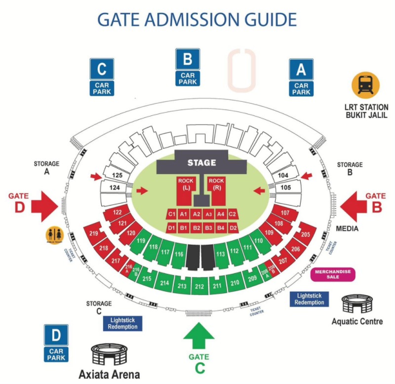五月天2023演唱会现场floor plan