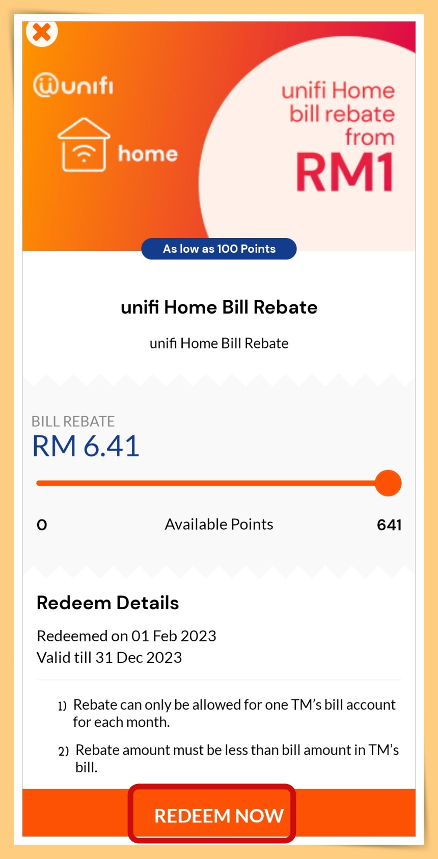 Redeem Now